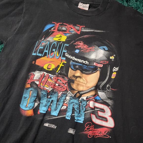 Vintage 1998 Dale Earnhardt “In a League of His Own” NASCAR Tee (XL) - Picture 4 of 6